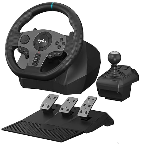 PXN V9 270/900-degree Gaming Racing Wheel for pc,ps3,ps4,x-one,x-series x/s,nintendo switch