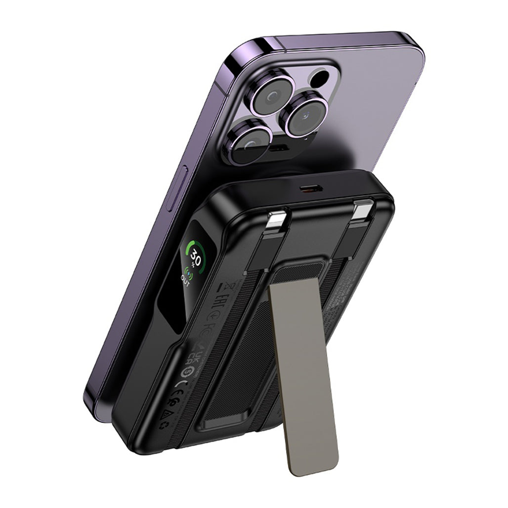 HOCO MAGNETIC WIRELESS CHARGING POWER BANK WITH CABLE 10000MAH Q48