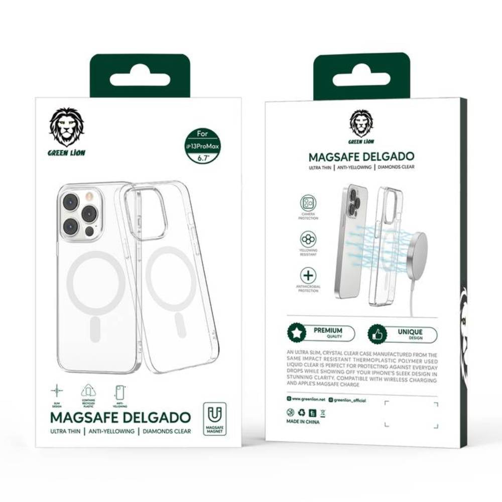 Green lion magsafe delgado case