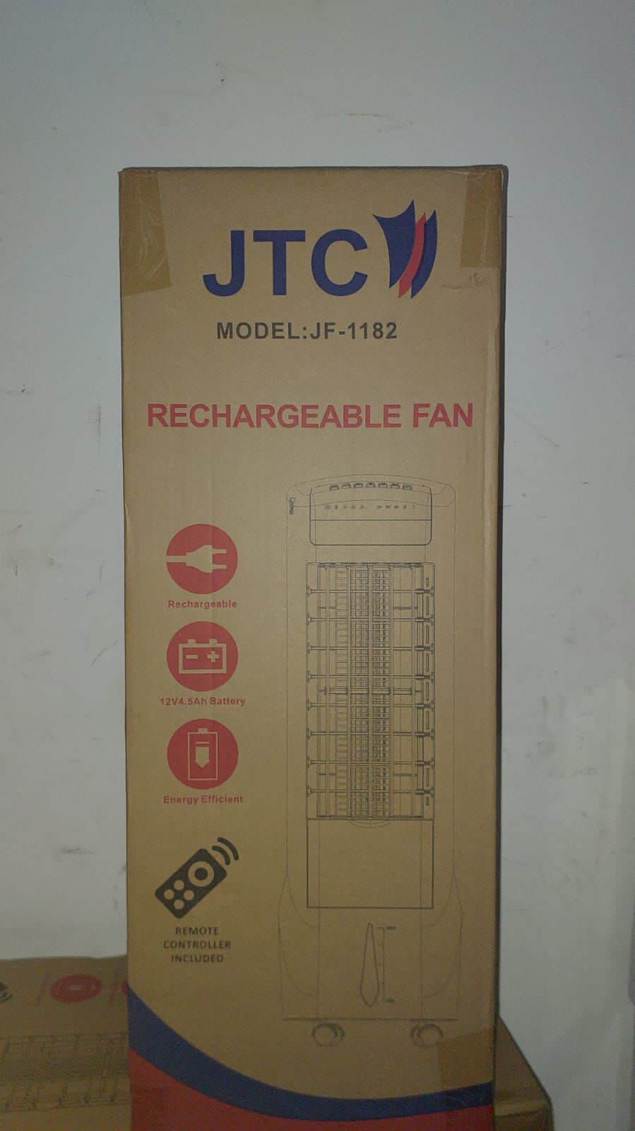 Jtc Rechargeable Fan Jf-1182