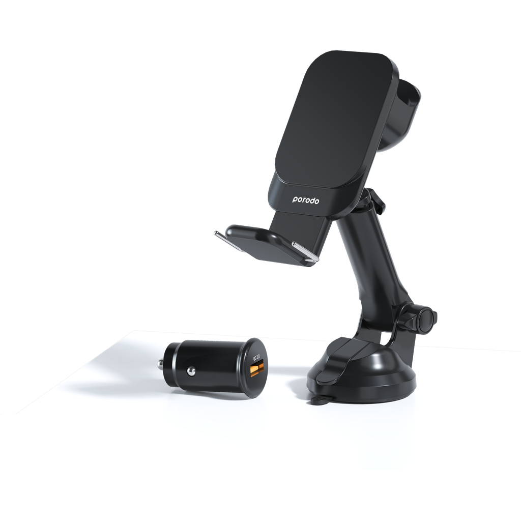 PORODO 3 IN 1 MAGSAFE CAR MOUNT WATCH & EARBUDS CHARGING PD 3 in 1 Cmt