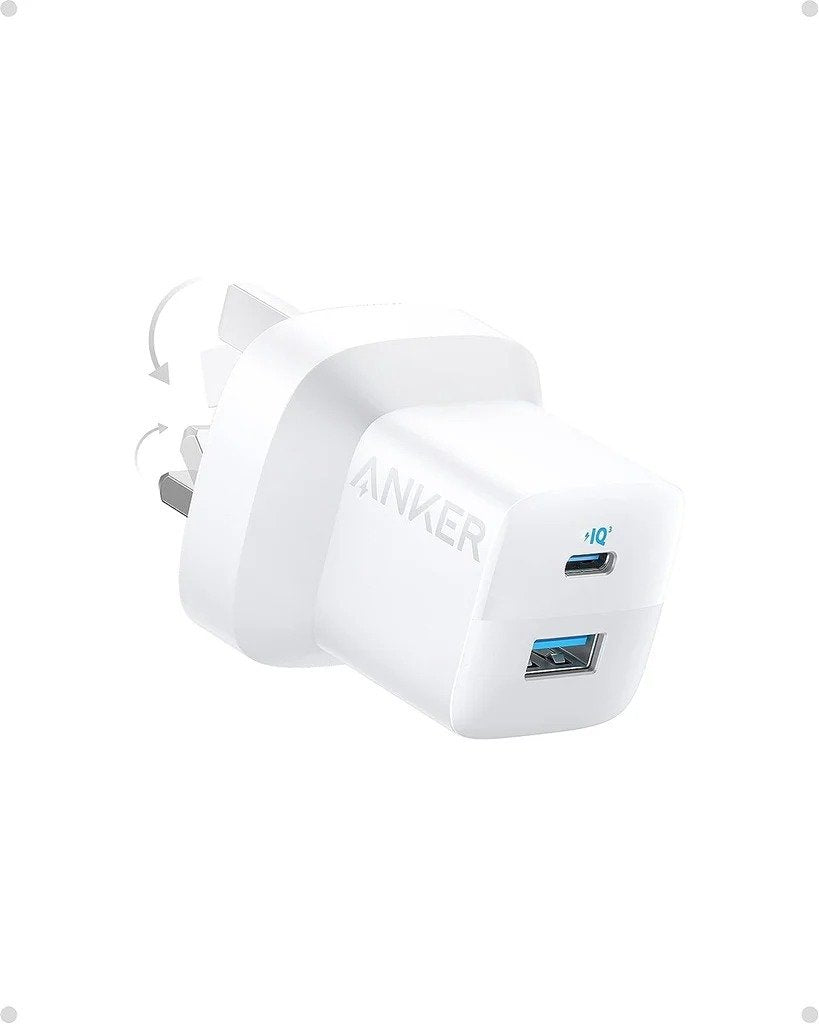 Anker 323 charger with 310 usb-c to lightning cable (33w,3ft)