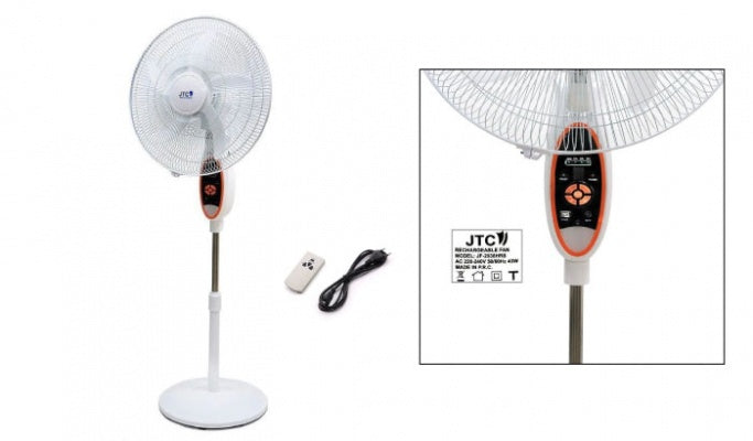 JTC rechargeable stand fan jf-s2616r