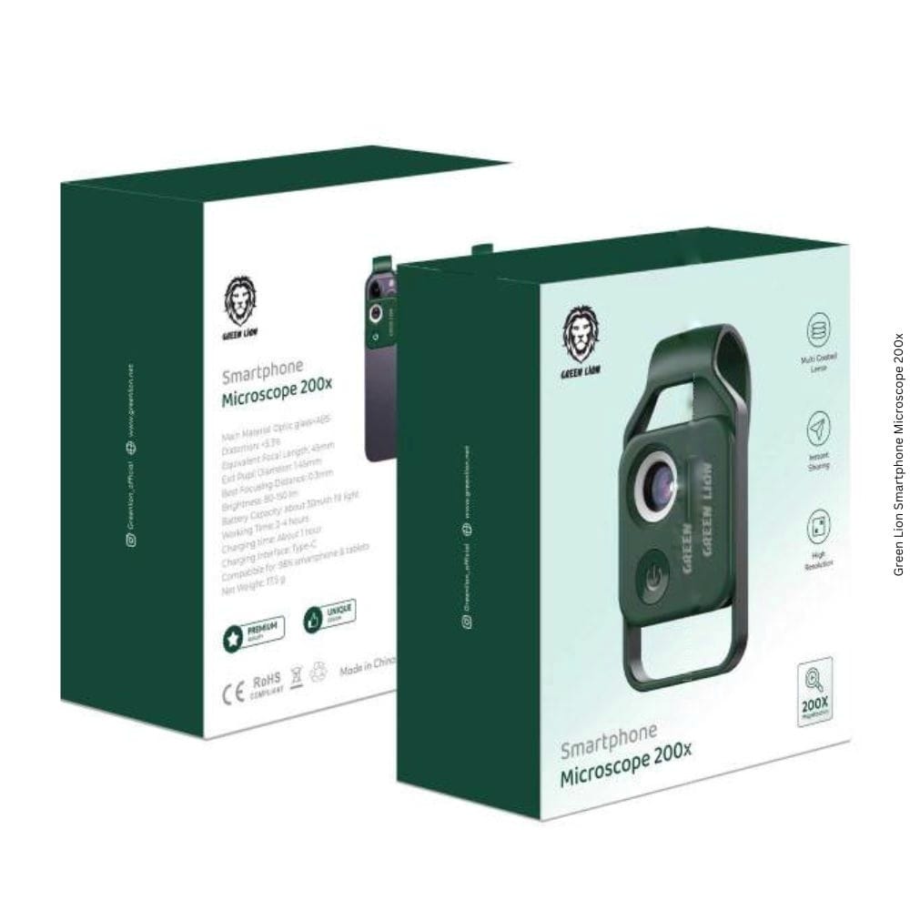 GREEN LION SMARTPHONE MICROSCOPE 200x