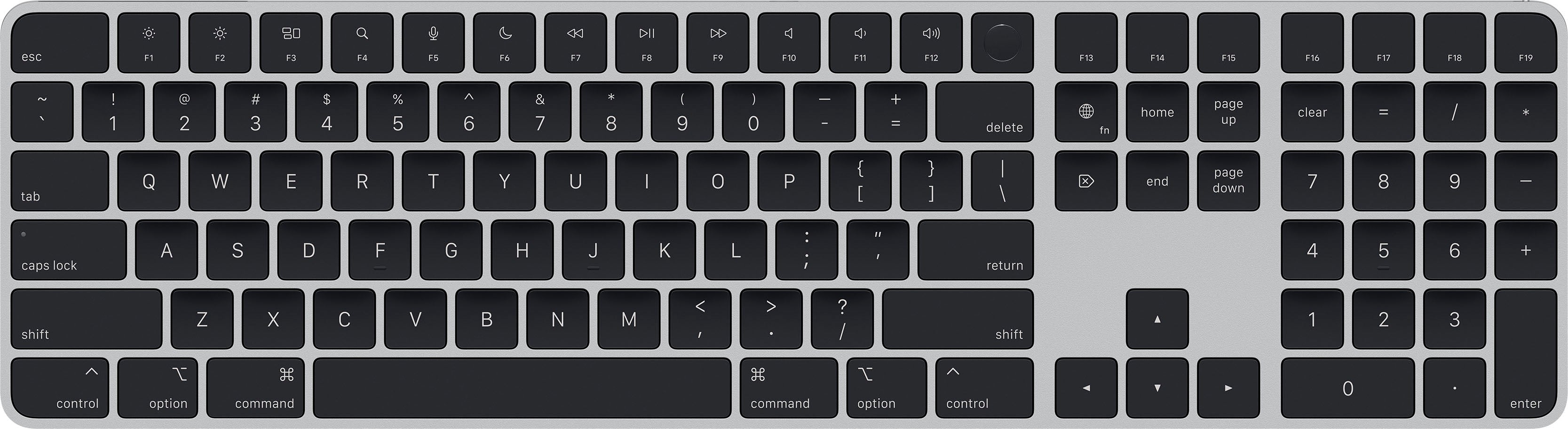 Apple Magic Keyboard with touch id and numeric keybad usb-c