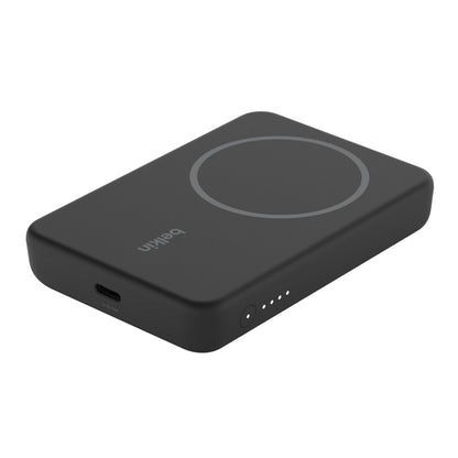 Belkin boostcharge magnetic wireless power bank 5k with stand
