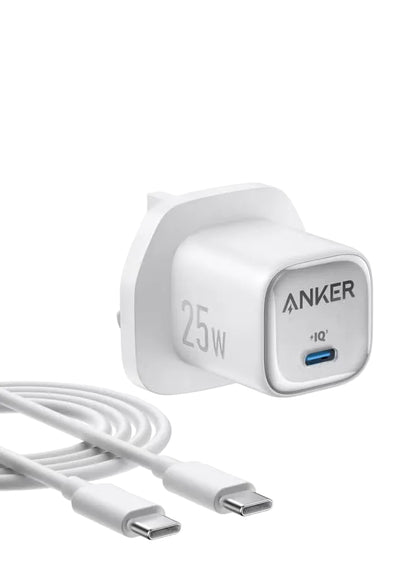 Anker charger 25w compact with usb-c cable