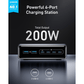 Anker prime charger (200w,6 ports,gan)