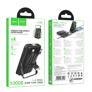 Hoco j135  4 cable+magsafe +phone holder power bank