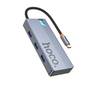 HOCO 5-IN-1 CONVERTER USB-C TO USB-A 3.0×3 + HDTV +PD HB50