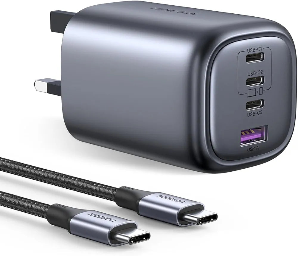 Ugreen Nexode S 100w 4-port gan fast charger (3x usb-c,1x usb-a)
