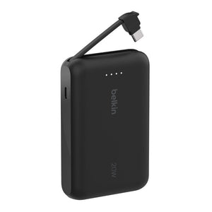 Belkin boostcharge power bank 10k 20w with integrated usb-c cable