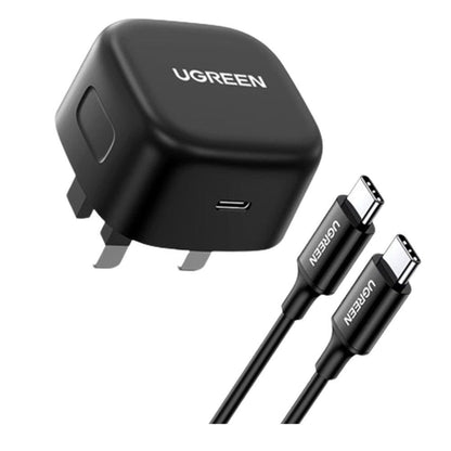 Ugreen 25w usb-c Pd fast charger with 2m usb-c cable