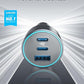 Anker car charger (67w,3-port) with usb-c cable