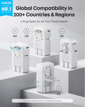 Anker Nano travel adapter 5 in 1 20w