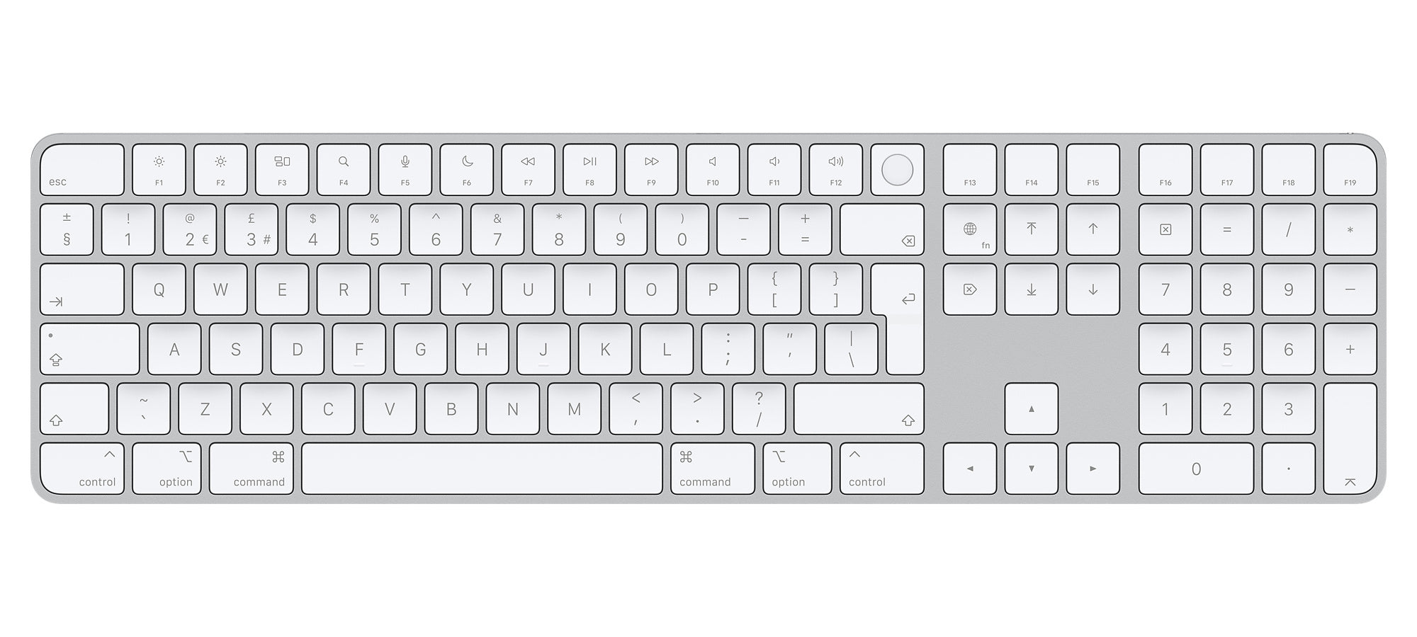 Apple Magic Keyboard with touch id and numeric keybad usb-c