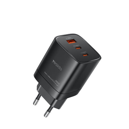YESIDO GAN CHARGER SIMULTANEOUSLY CHARGES LAPTOPS, PHONES, AND TABLETS YC65