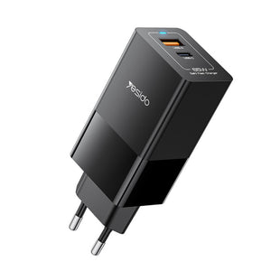 YESIDO GAN CHARGER PD65W & QC18W QUICK CHARGE WITH PD/QC/PPS PROTOCOL 65W MAX OUTPUT YC73