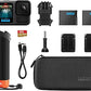 Gopro Hero 13 Accessory Bundle 2 Enduro Batteries -2 Curved Adhesive Mounts- 64gb micro sd- The handler -Camera case