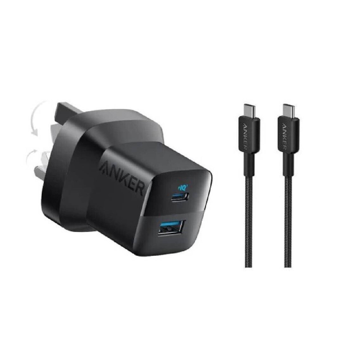 Anker 323 charger 33w Dual-Device charger with usb-c Cable