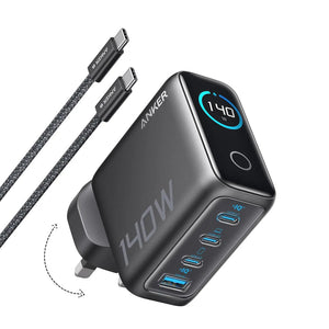 Anker zolo usb-c charger with usb-c cable and smart display
