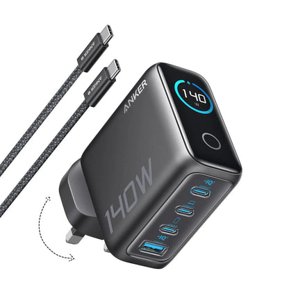Anker zolo usb-c charger with usb-c cable and smart display