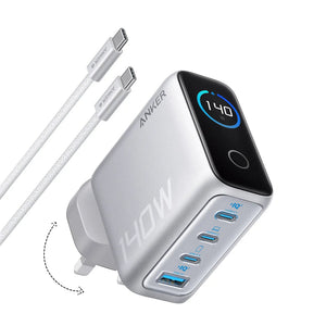 Anker zolo usb-c charger with usb-c cable and smart display