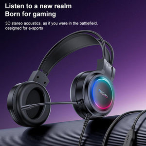 YESIDO GAMING HEADSET RGB LIGHTING EK05