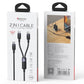 YESIDO 2 IN 1 CABLE USB-C TO DUAL TYPE-C 5A MAX (100W MAX OUTPUT) CA92