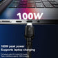 YESIDO 2 IN 1 CABLE USB-C TO DUAL TYPE-C 5A MAX (100W MAX OUTPUT) CA92