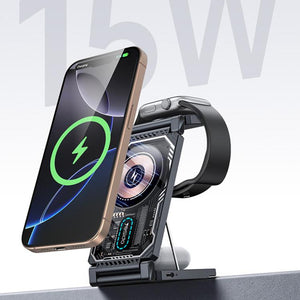 YESIDO WIRELESS CHARGER 3-IN-1 TRAVEL CHARGING STATION DS25