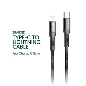 GREEN LION BRAIDED TYPE-C TO LIGHTNING CABLE 1.2