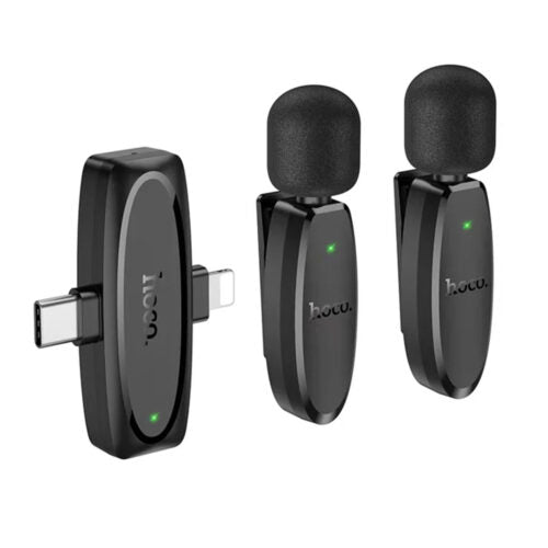 HOCO DUAL-MIC WIRELESS DIGITAL MICROPHONE (MAGNETIC LAVALIER) L17