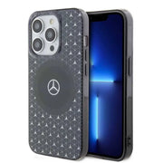 Mercedes-Benz magsafe transparent case with star pattern iphone 15 series