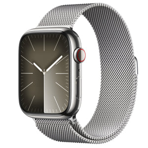 Apple watch original band silver Milanese loop stainless steel 45mm