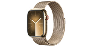Apple watch original band gold Milanese loop stainless steel  45mm