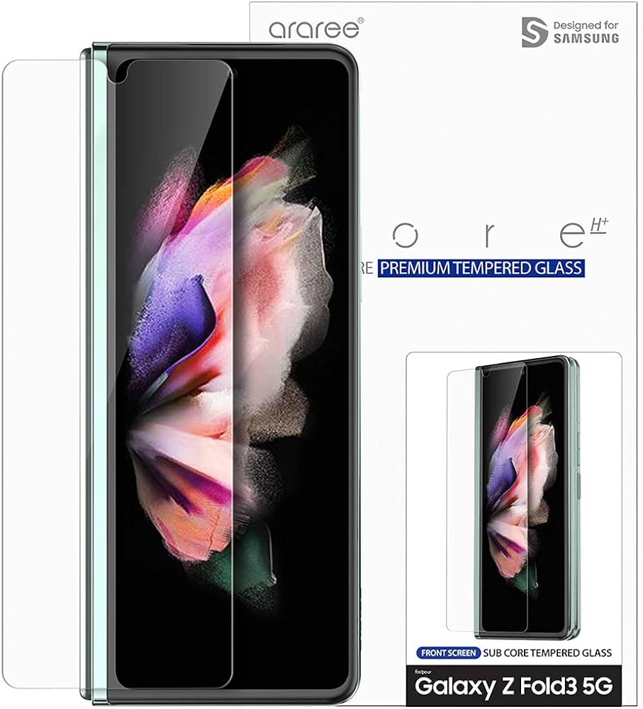 Araree SubCore Premium tempered Glass Samsung z fold 3 5G