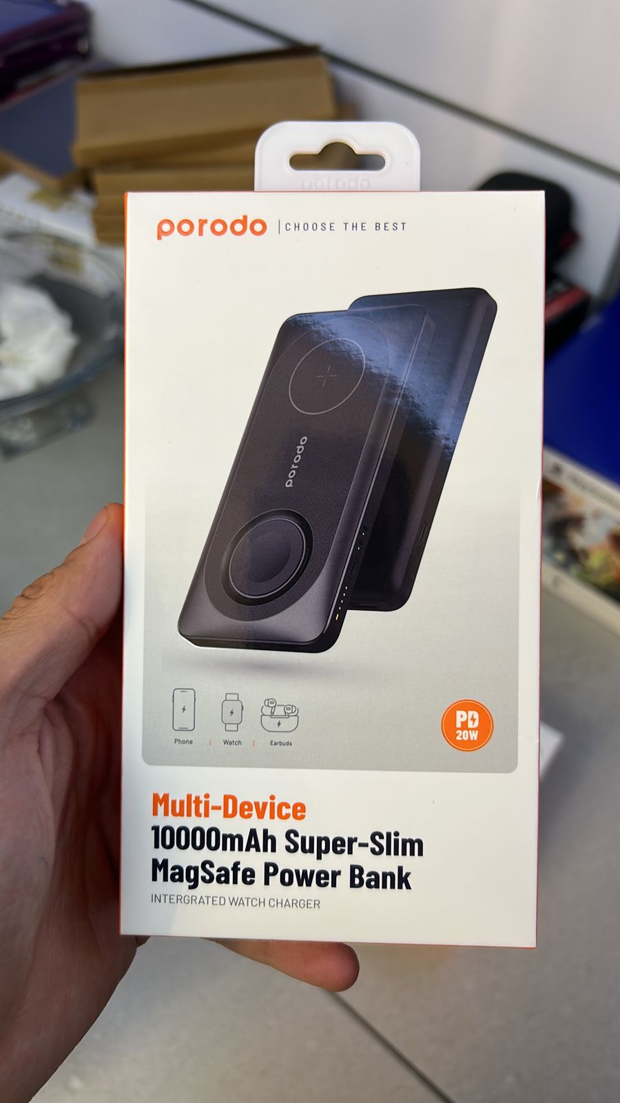 PORODO MULTI-DEVICE 10000MAH SUPER-SLIM MAGSAFE POWER BANK