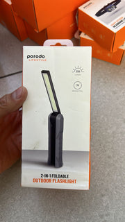 PORODO 2 IN 1 FOLDABLE OUTDOOR FASHLIGHT