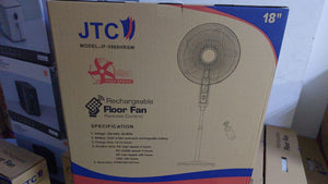 Jtc rechargeable floor fan