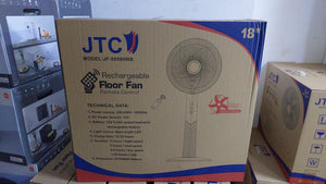 Jtc rechargeable floor fan