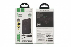 HOCO POWER BANK WIRELESS MAGNETIC 10000MAH DB102
