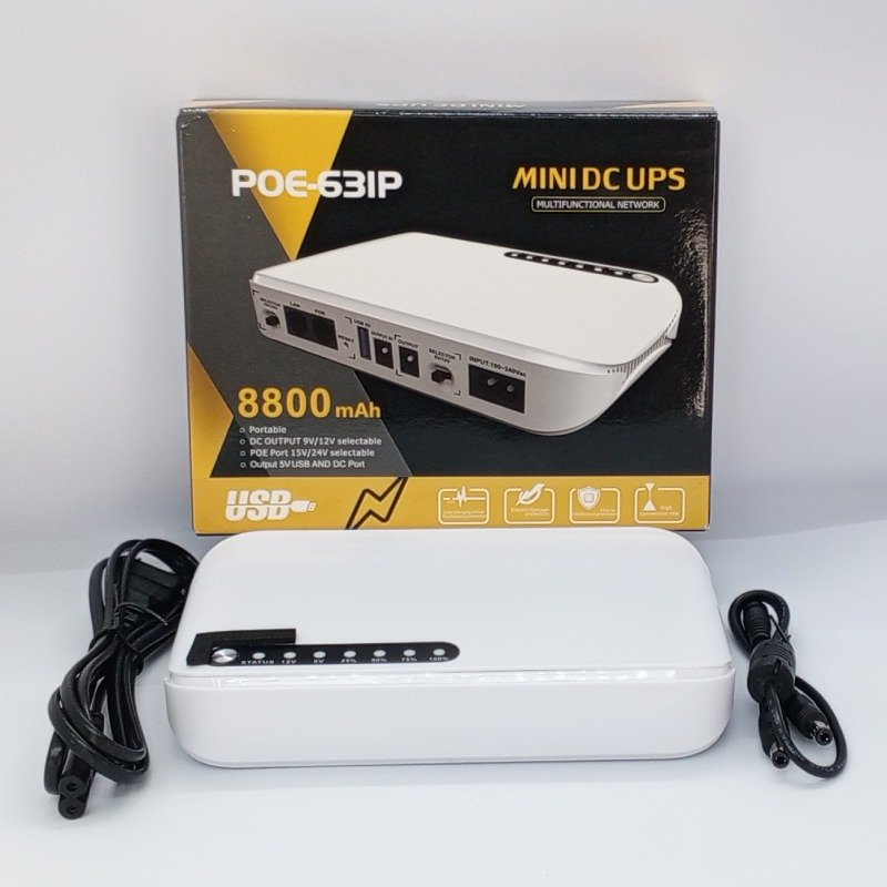 SKE MINI DC UPS POE-63IP 8800MAH