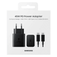 Samsung 45w power adapter (low standby) + usb-c cable (5a / 1.8m)