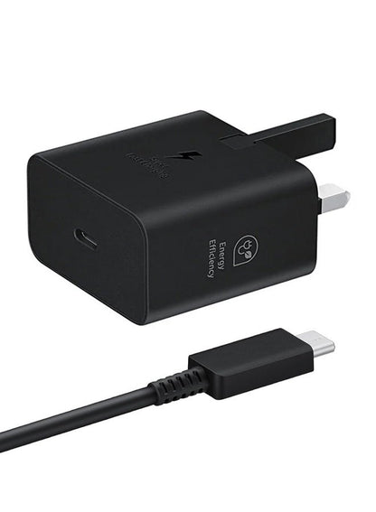 Samsung 25w power adapter (low standby) + usb-c cable (3a/1m)
