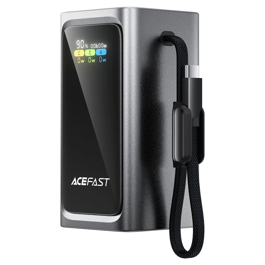ACEFAST 100W FAST CHARGING POWER BANK WITH CABLE AND TFT DISPLAY M33