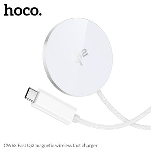 Hoco 15w mini QI2 magnetic wireless fast charger CW63