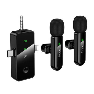 HOCO DUAL NOISE-CANCELING WIRELESS LAVALIER MIC L20C
