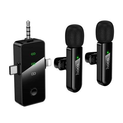 HOCO DUAL NOISE-CANCELING WIRELESS LAVALIER MIC L20C