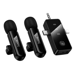 HOCO DUAL NOISE-CANCELING WIRELESS LAVALIER MIC L20C
